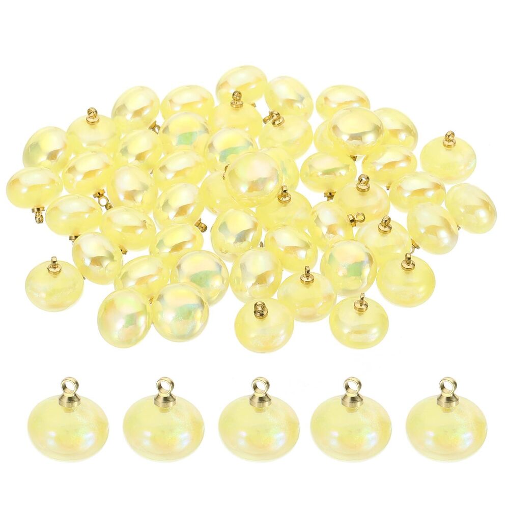 9564 12mm Beads Charm, 50Pcs Faux Pearl Bracelet Charm Pendant Chubby Beads